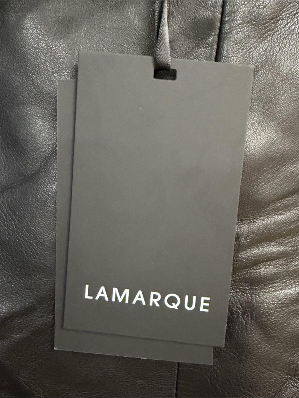 Lamarque Annaise Shorts Black High-Waist Leather booty Revolve S - Picture 7 of 10